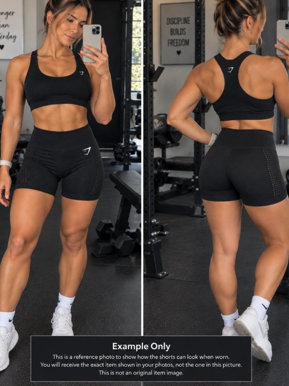 Gymshark Black Seamless High-Waisted Shorts
